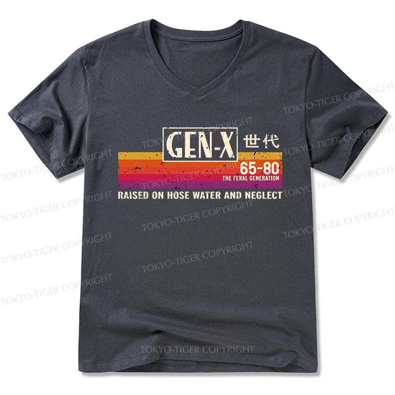 Tokyo-Tiger X Era Retro V-Neck Classic T-Shirt