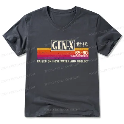 Tokyo-Tiger X Era Retro V-Neck Classic T-Shirt