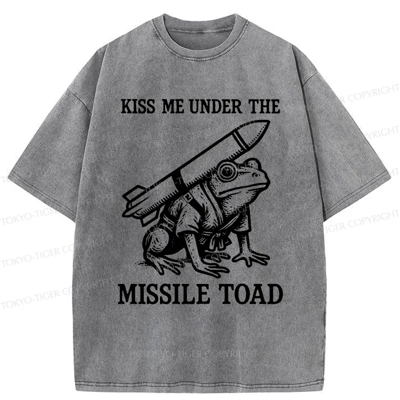 Tokyo-Tiger Missile Frog Washed T-Shirt