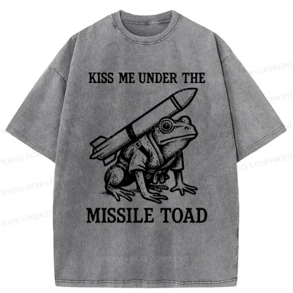 Tokyo-Tiger Missile Frog Washed T-Shirt