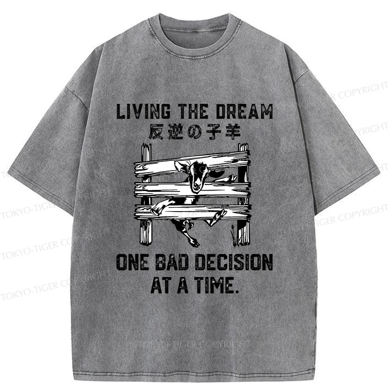 Tokyo-Tiger Stuck Lamb Washed T-Shirt