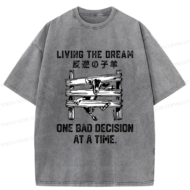 Tokyo-Tiger Stuck Lamb Washed T-Shirt