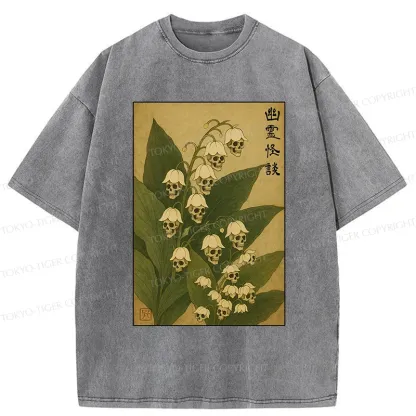 Tokyo-Tiger Horror Lilac Washed T-Shirt