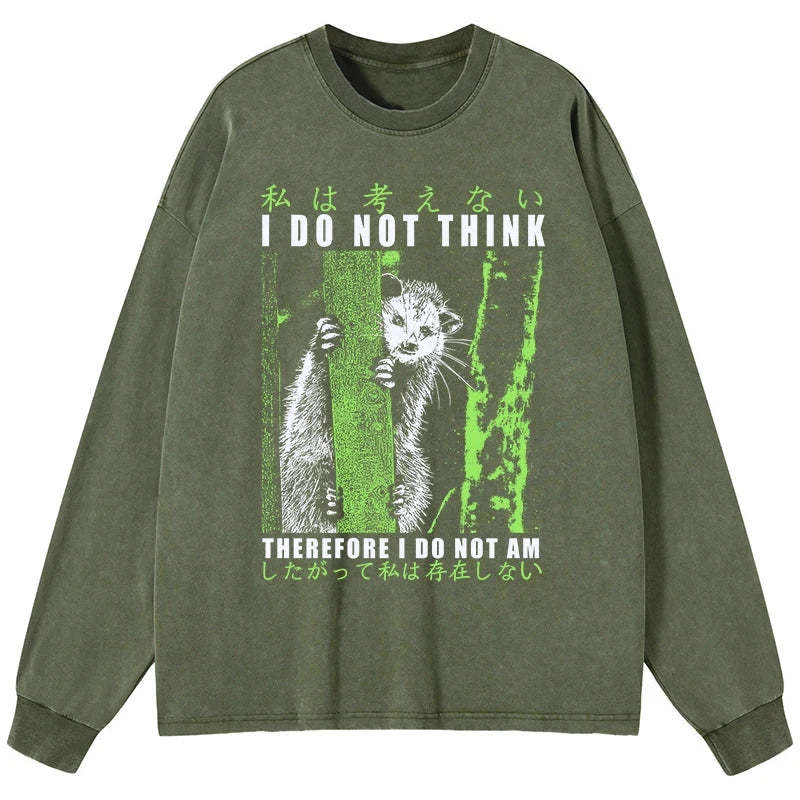 Tokyo-Tiger Stupid Possum Japan Washed Long Sleeve T-Shirt