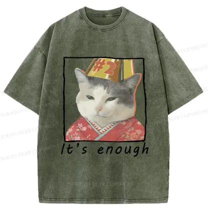 Tokyo-Tiger It's Enough Washed T-Shirt