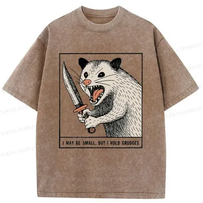 Tokyo-Tiger Possum With A Knife Washed T-Shirt