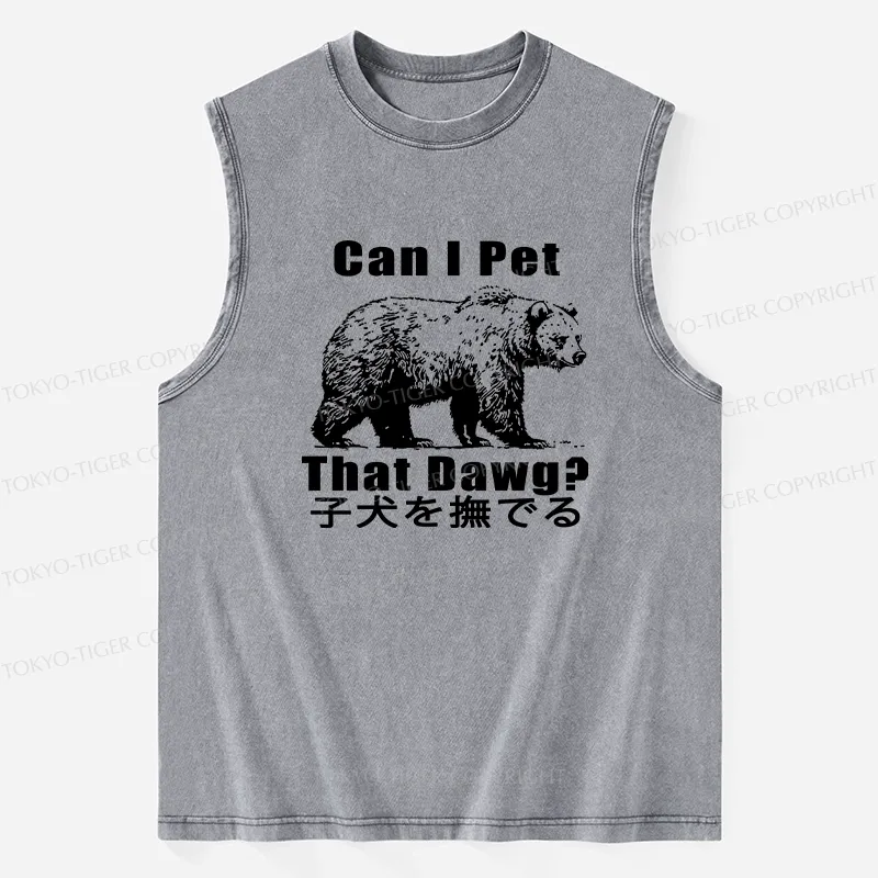 Tokyo-Tiger Pet The Bear Washed Tank