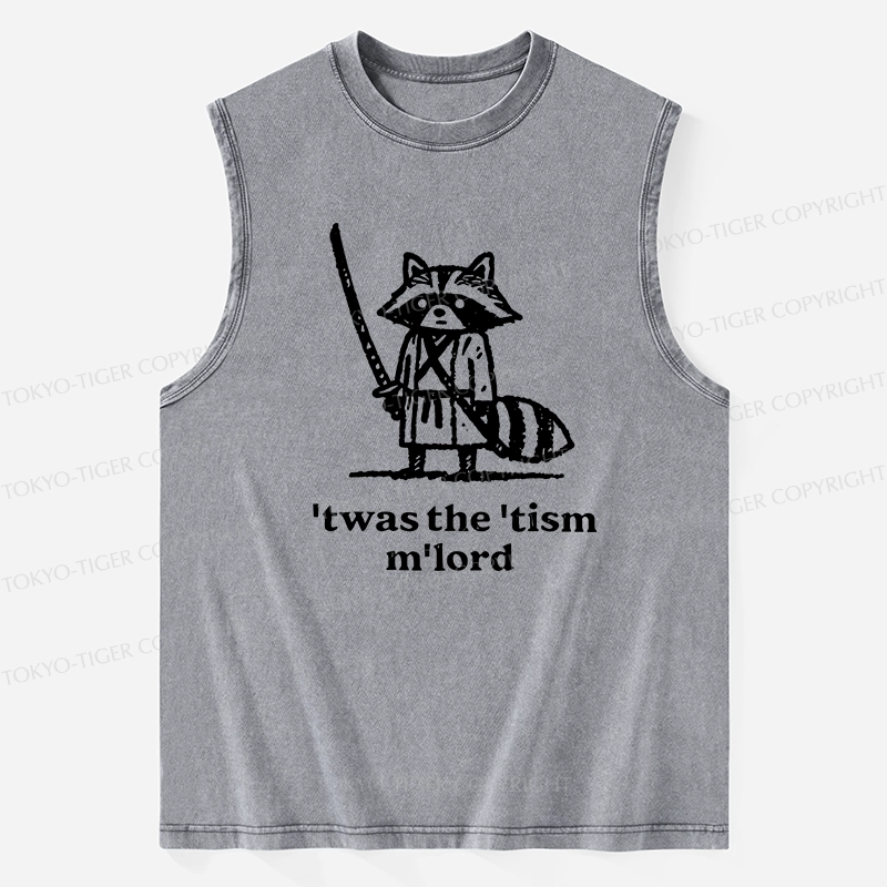 Tokyo-Tiger Focused Samurai Raccoon Washed Tank