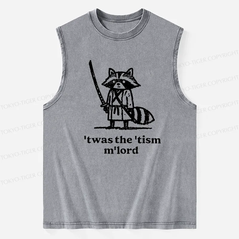 Tokyo-Tiger Focused Samurai Raccoon Washed Tank