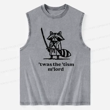 Tokyo-Tiger Focused Samurai Raccoon Washed Tank