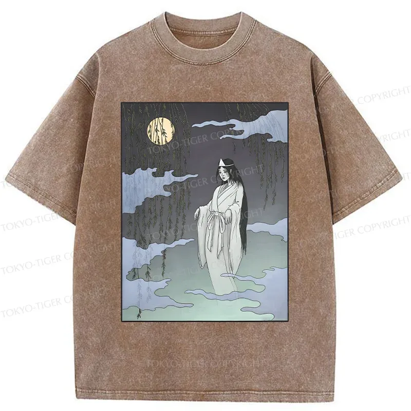 Tokyo-Tiger Japanese Ghost Washed T-Shirt