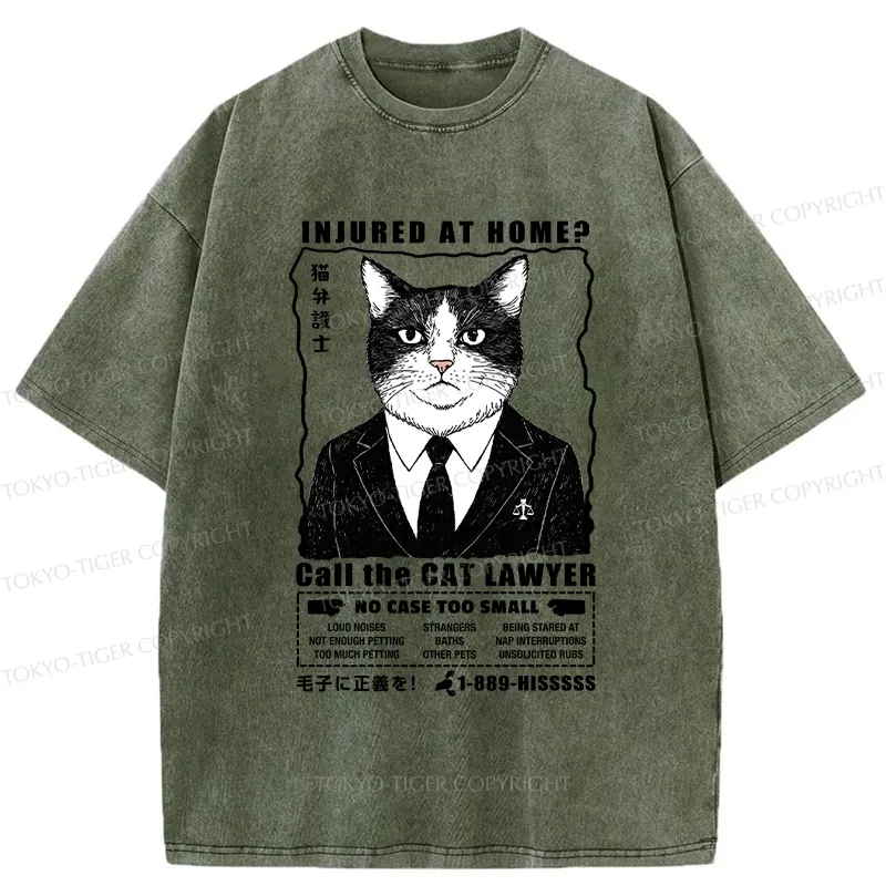 Tokyo-Tiger Get Justice Fur Real Washed T-Shirt