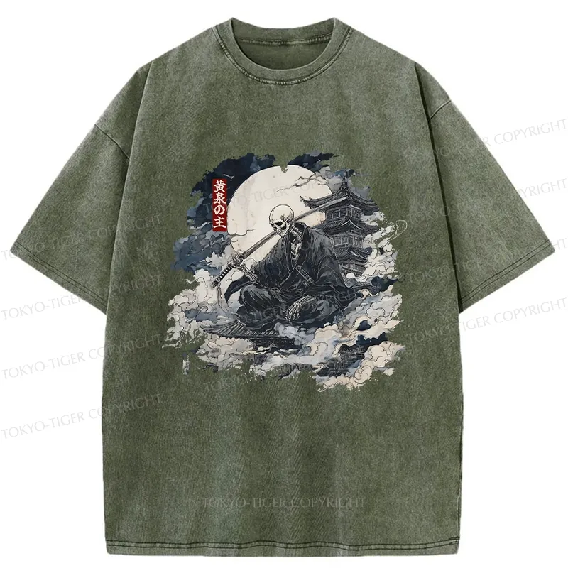 Tokyo-Tiger Lord Of The Underworld Washed T-Shirt