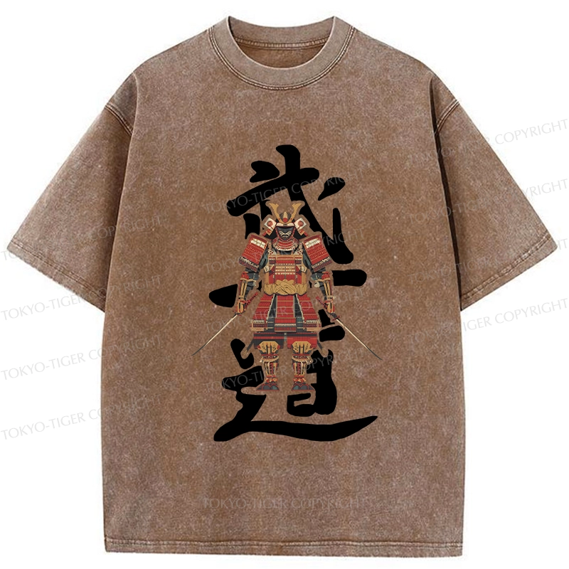 Tokyo-Tiger Japan Bushido Washed T-Shirt