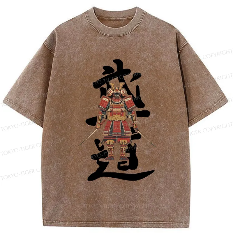 Tokyo-Tiger Japan Bushido Washed T-Shirt