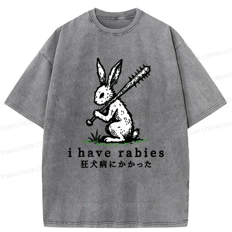 Tokyo-Tiger Violent Rabbit Washed T-Shirt
