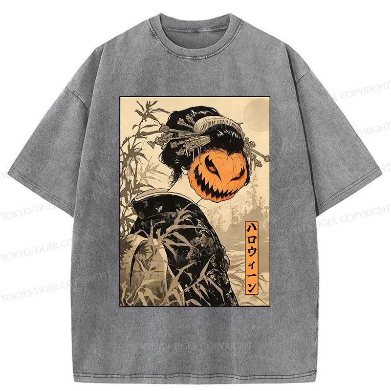 Tokyo-Tiger Horrible Geisha Washed T-Shirt