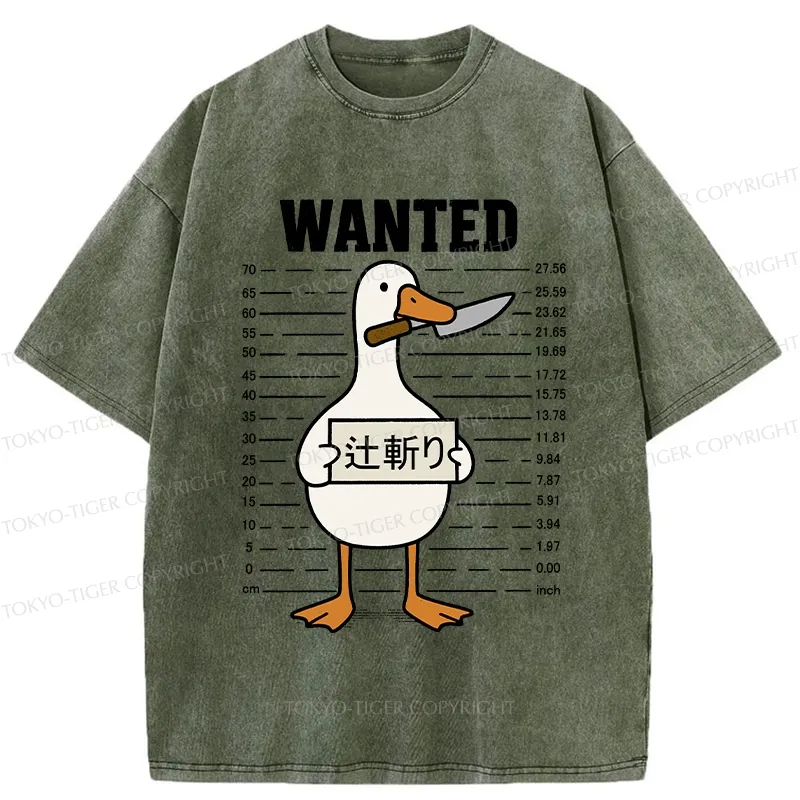 Tokyo-Tiger Wanted Silly Goose Washed T-Shirt