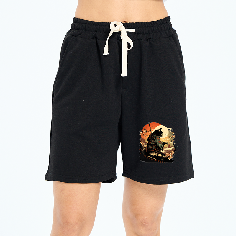 Tokyo-Tiger Japanese Art Neko Ninja Unisex Shorts