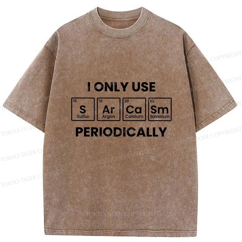 Tokyo-Tiger Interesting Chemical Elements Washed T-Shirt