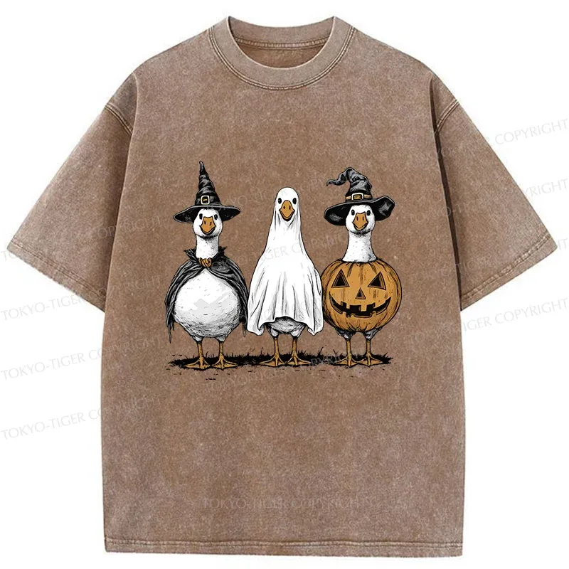 Tokyo-Tiger Halloween Goose Washed T-Shirt