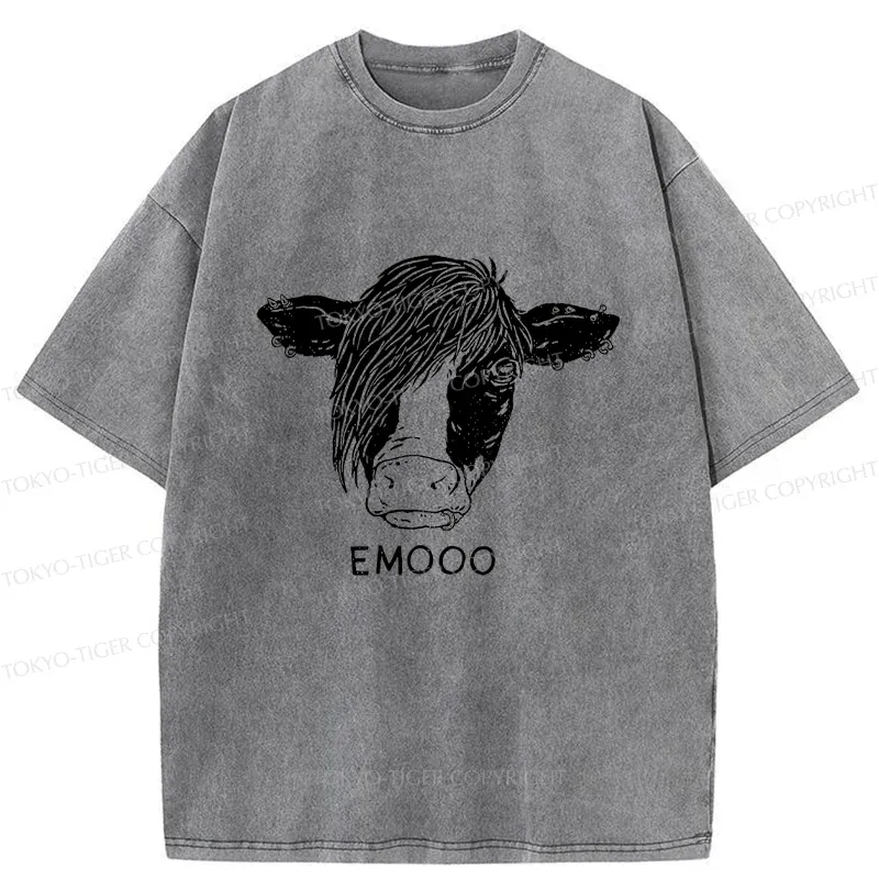 Tokyo-Tiger Rock Cow Washed T-Shirt
