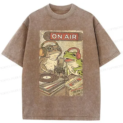 Tokyo-Tiger Frog And Toad Washed T-Shirt