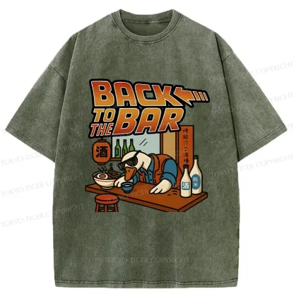 Tokyo-Tiger The Coolest Goose At The Bar Washed T-Shirt