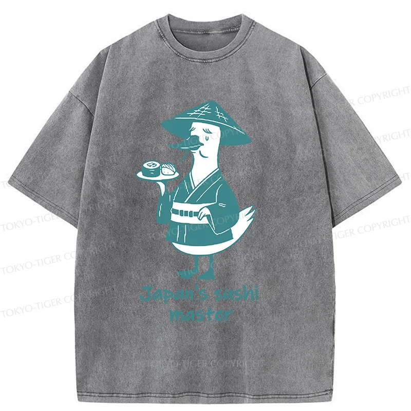 Tokyo-Tiger Japan's Sushi Master Washed T-Shirt
