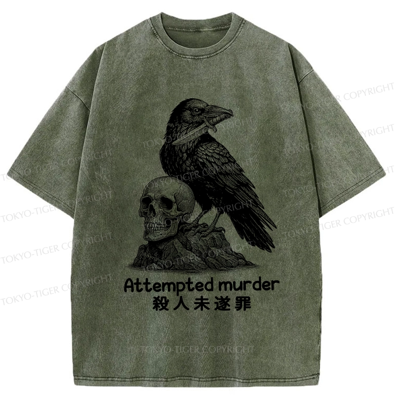 Tokyo-Tiger Attempted Murder Washed T-Shirt
