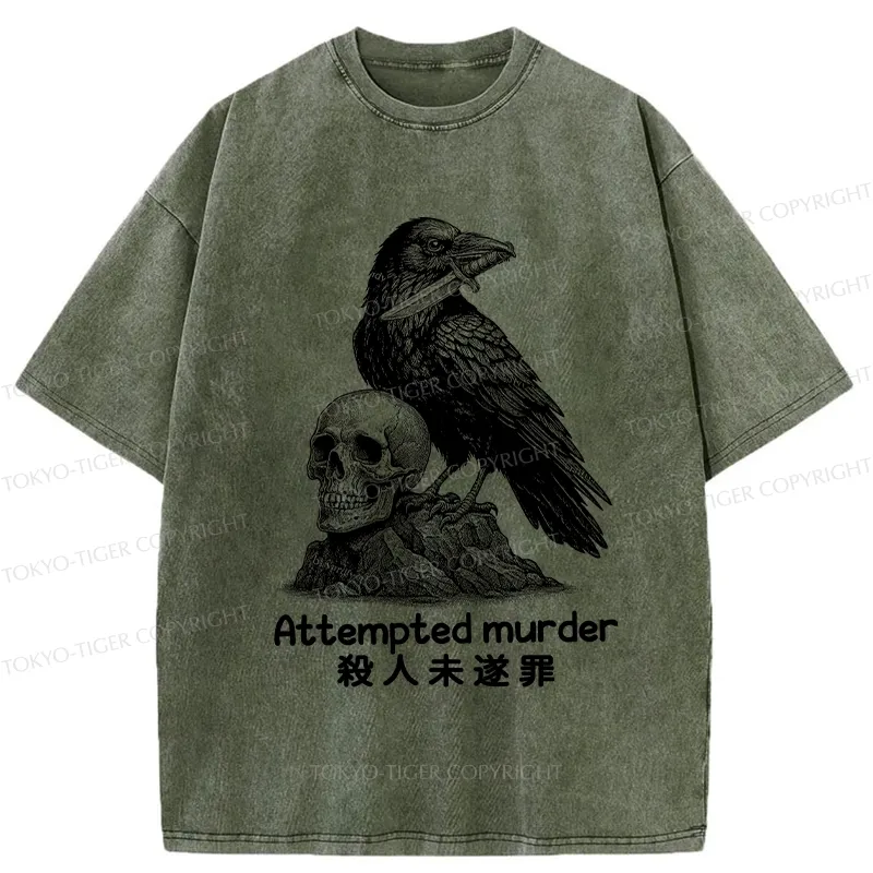Tokyo-Tiger Attempted Murder Washed T-Shirt