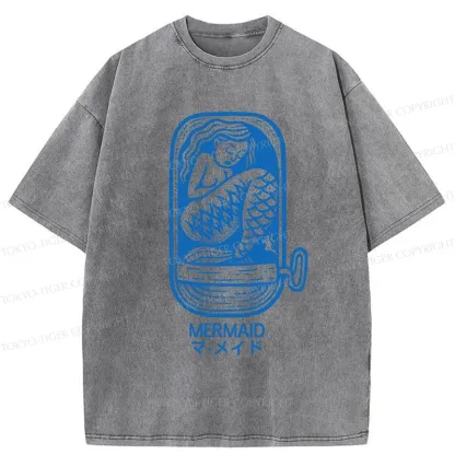 Tokyo-Tiger Mermaid Can Washed T-Shirt