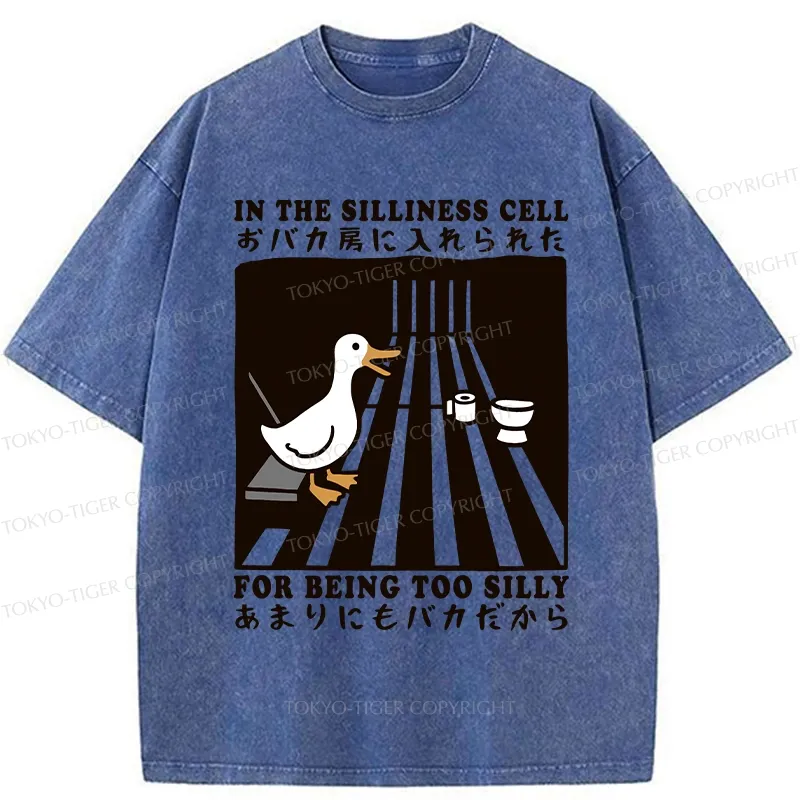 Tokyo-Tiger Silly Goose In The Silliness Cell Washed T-Shirt