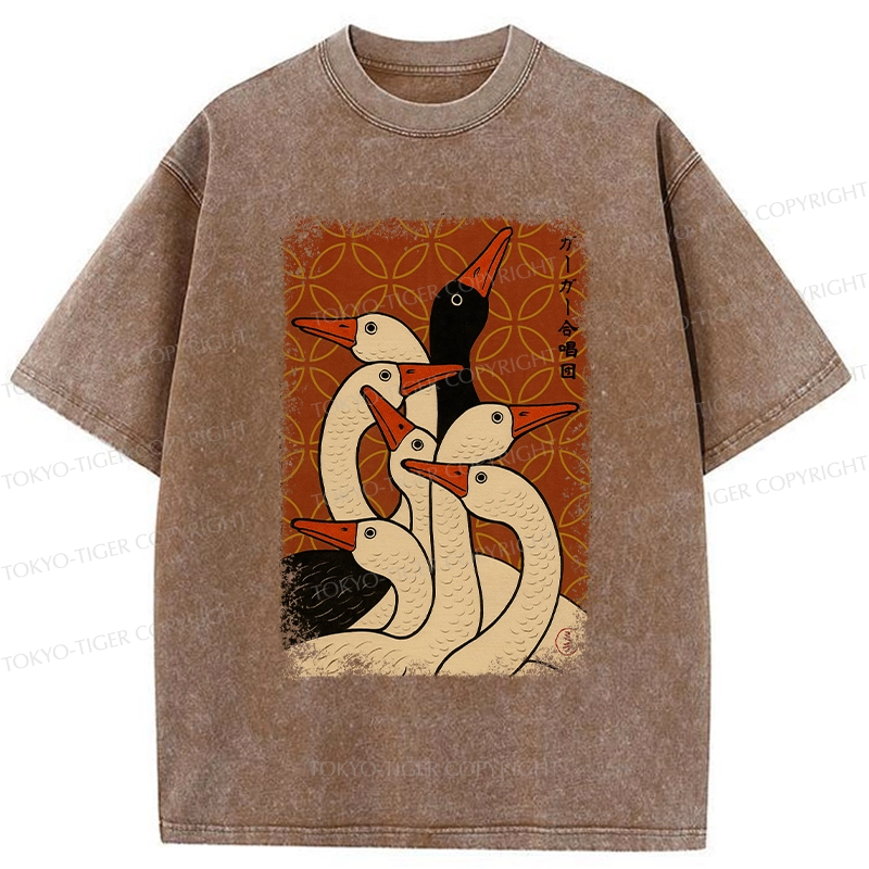 Tokyo-Tiger The Goose Choir Washed T-Shirt