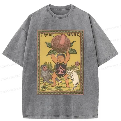 Tokyo-Tiger Japanese Kintaro Washed T-Shirt