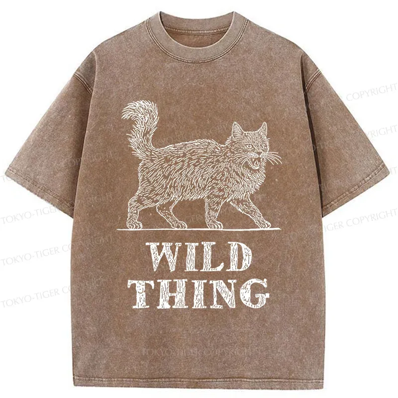 Tokyo-Tiger Wild Cat Washed T-Shirt