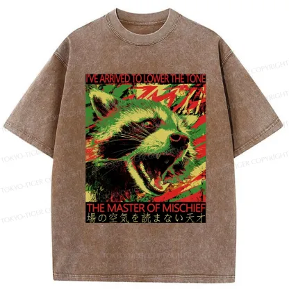 Tokyo-Tiger The Master Of Mischief Washed T-Shirt