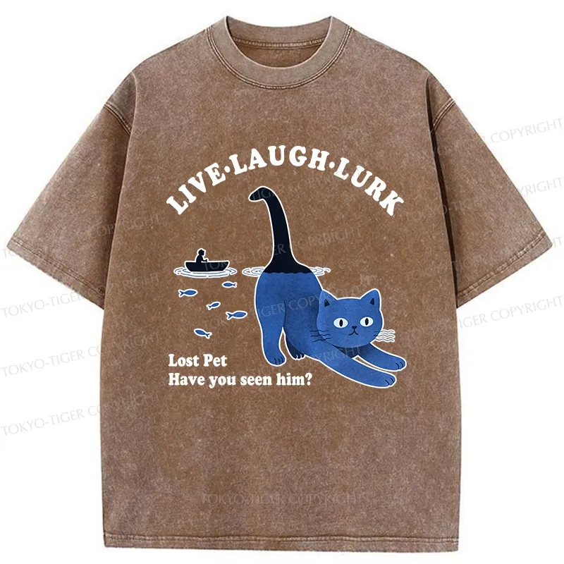 Tokyo-Tiger Have You Seen My Pet Washed T-Shirt