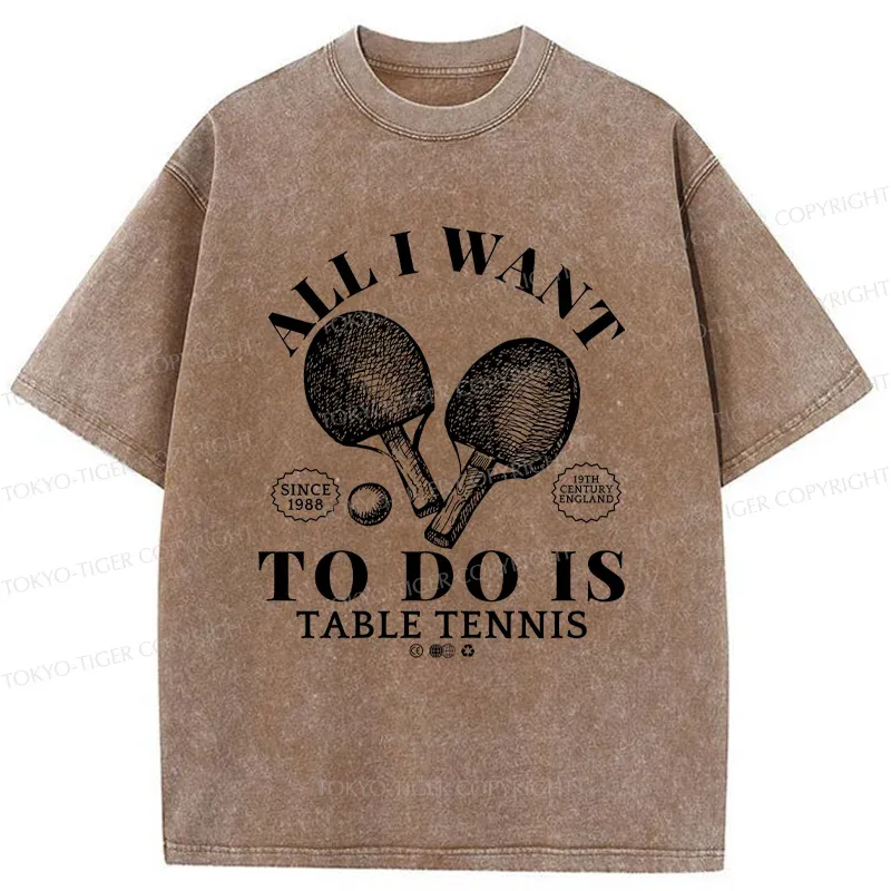 Tokyo-Tiger Table Tennis Washed T-Shirt