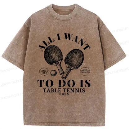 Tokyo-Tiger Table Tennis Washed T-Shirt