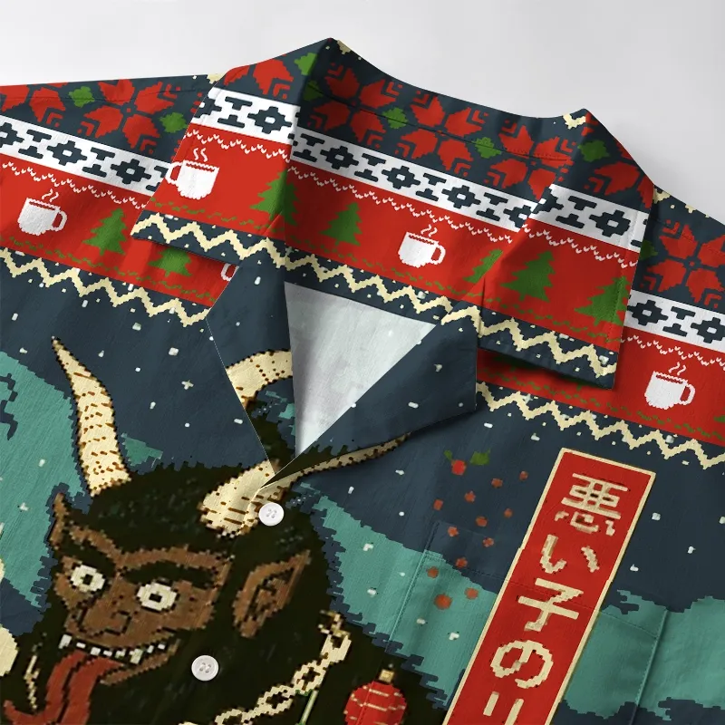 Tokyo-Tiger Naughty List Christmas Aloha Hawaiian Shirt