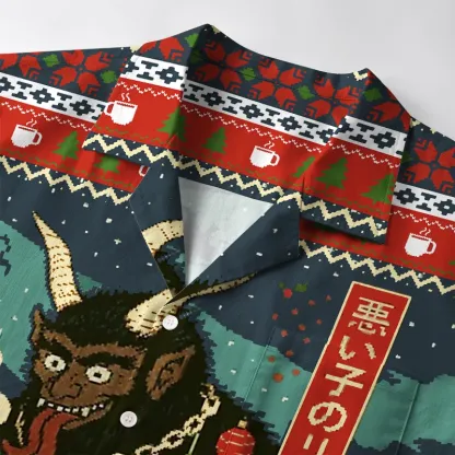 Tokyo-Tiger Naughty List Christmas Aloha Hawaiian Shirt
