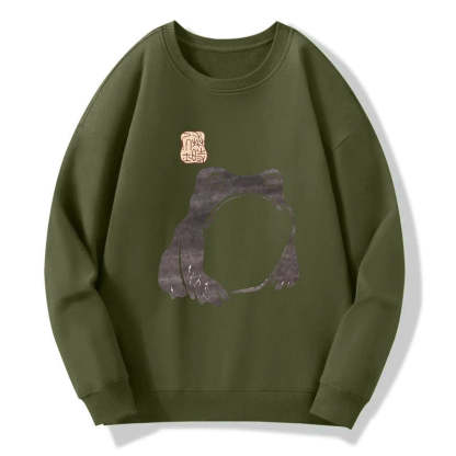Tokyo-Tiger Matsumoto Hoji woodblock print frog Sweatshirt