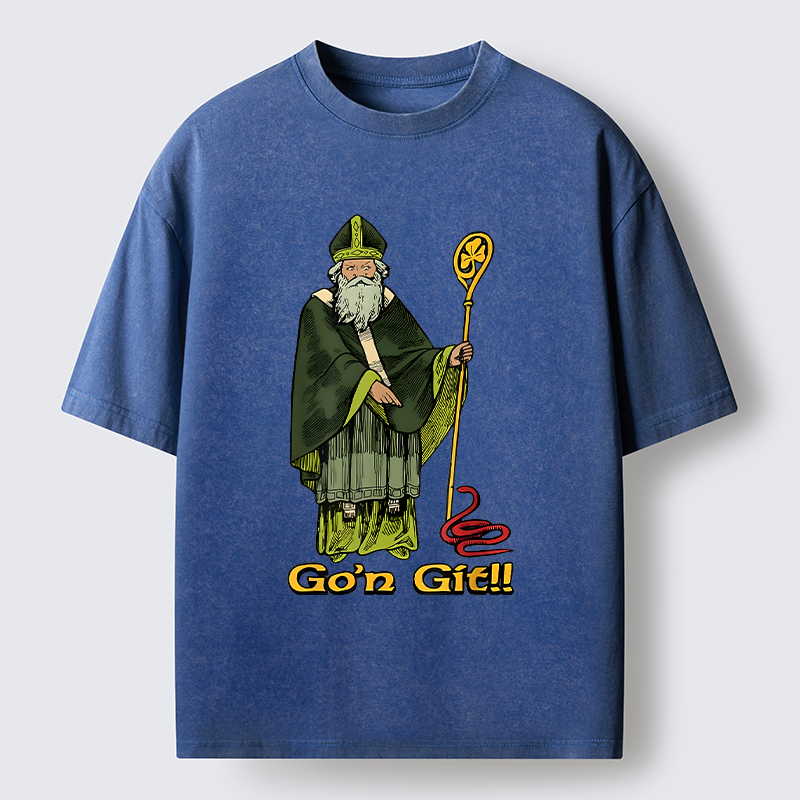 Tokyo-Tiger St Patrick's Day Funny Washed T-Shirt