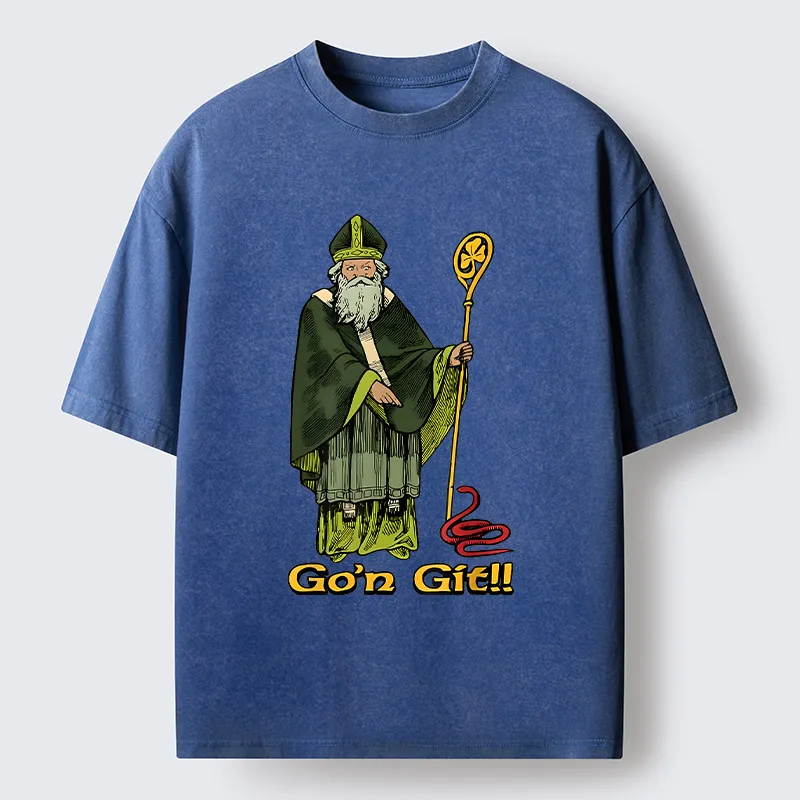 Tokyo-Tiger St Patrick's Day Funny Washed T-Shirt