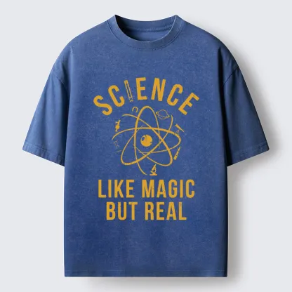 Tokyo-Tiger Science Is Magic Washed T-Shirt