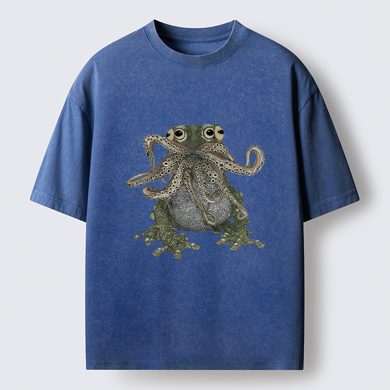 Tokyo-Tiger Ugly Frog Washed T-Shirt