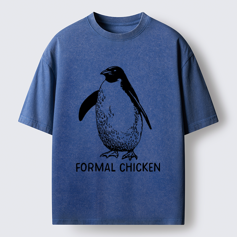 Tokyo-Tiger Funny Penguin Joke Meme Washed T-Shirt