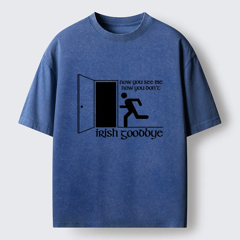 Tokyo-Tiger Irish Goodbye Exit Washed T-Shirt