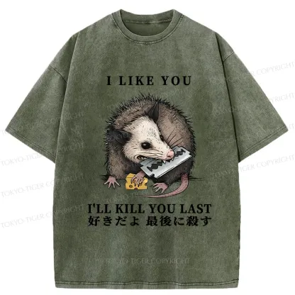 Tokyo-Tiger I Like You And I'll Kill You Last Washed T-Shirt
